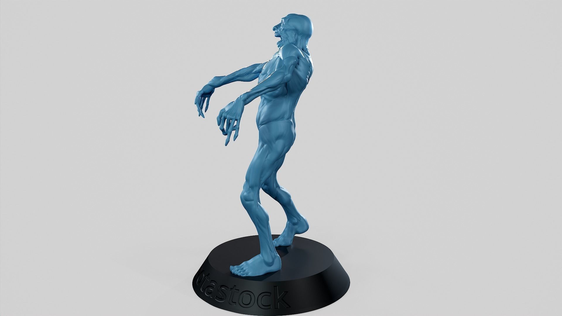 Zombie Undead Pose 04 3D print model_10
