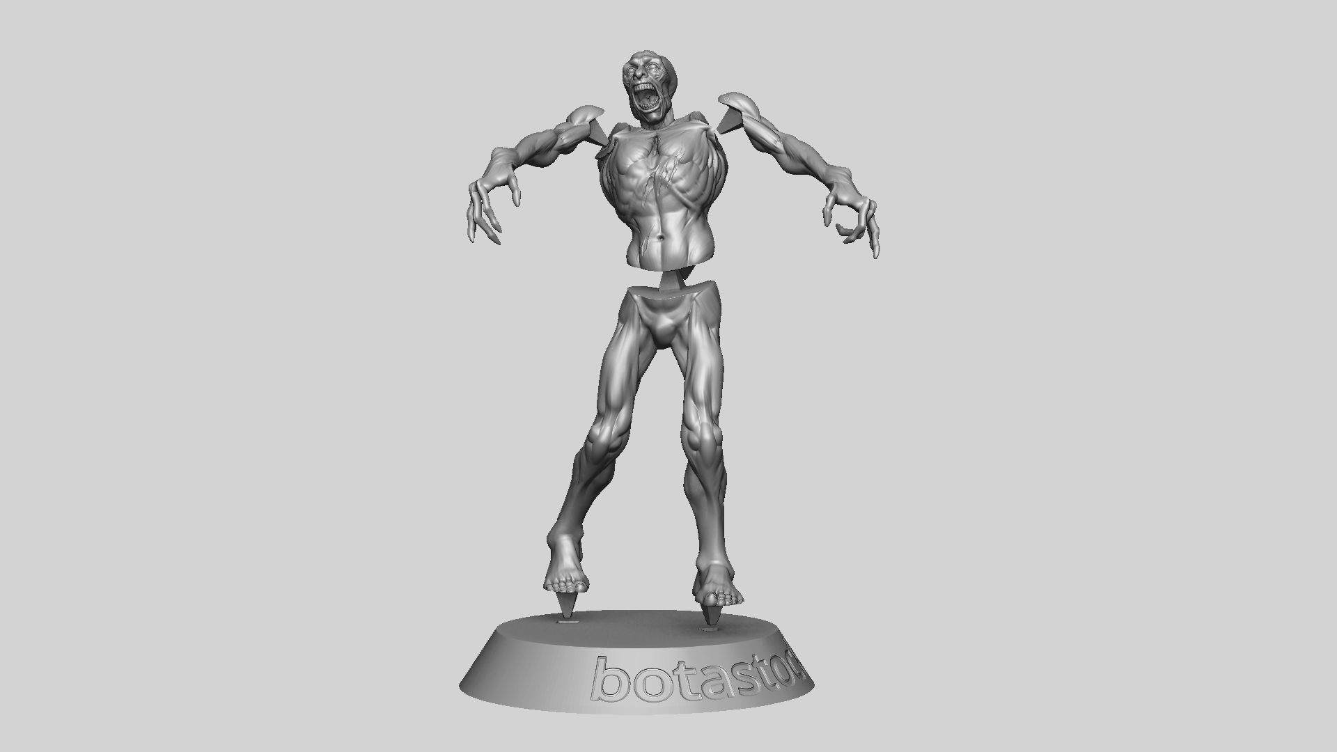 Zombie Undead Pose 04 3D print model_18