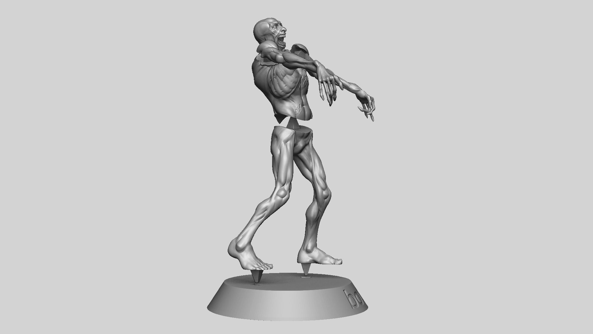 Zombie Undead Pose 04 3D print model_31