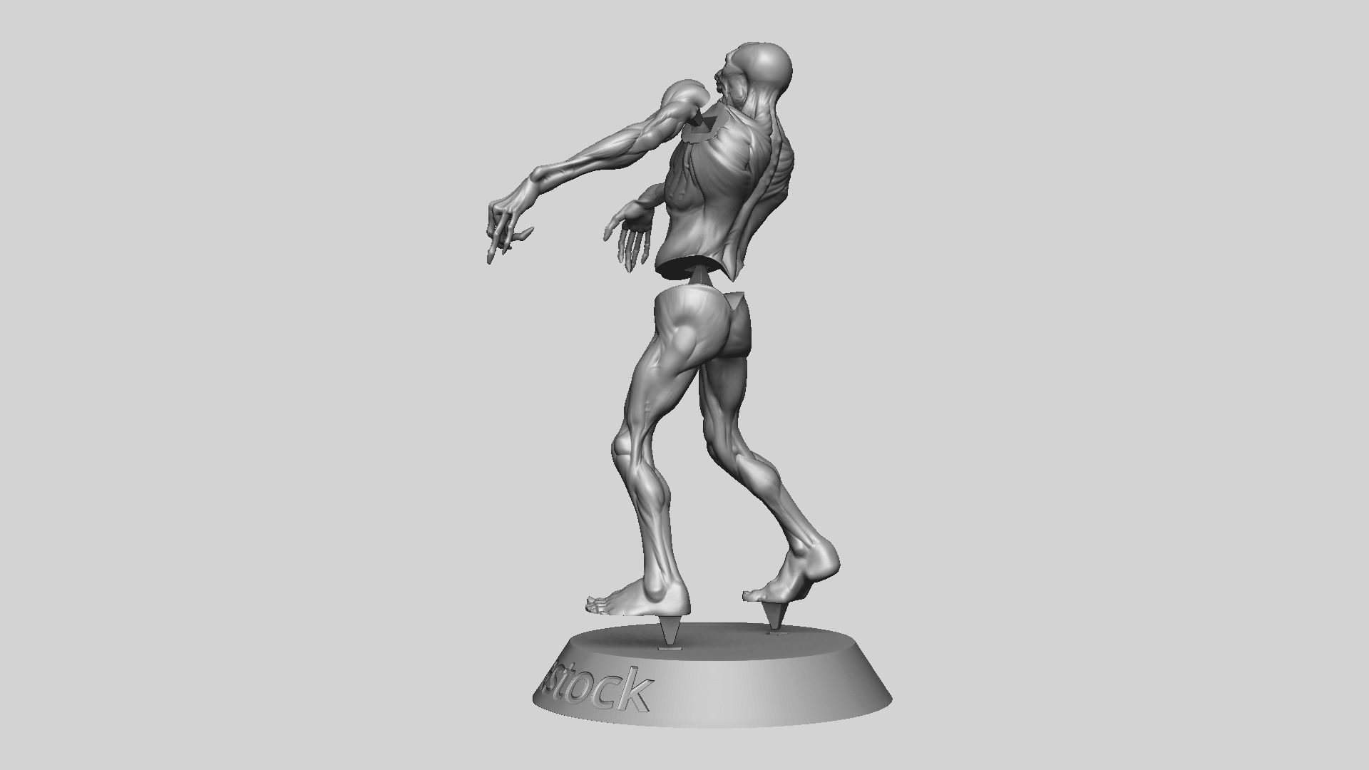 Zombie Undead Pose 04 3D print model_23