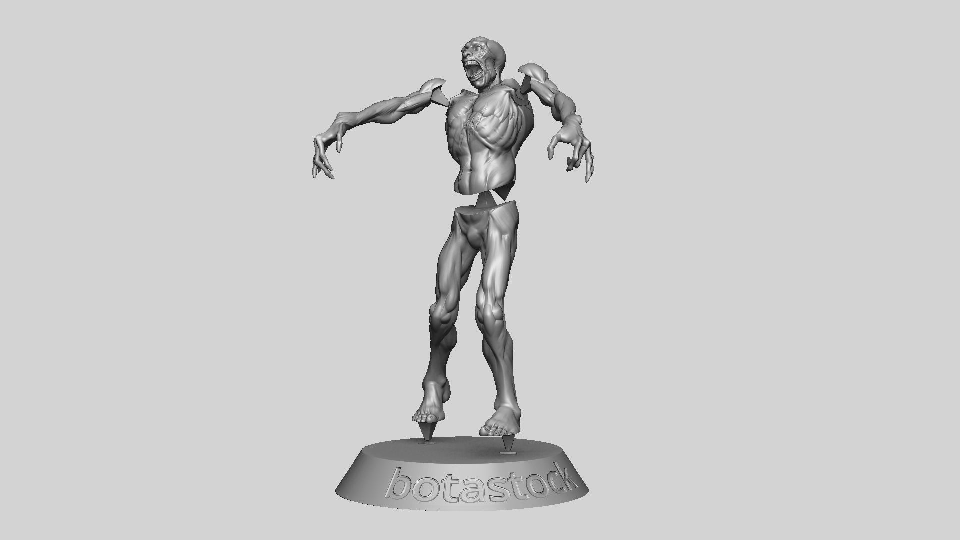 Zombie Undead Pose 04 3D print model_19