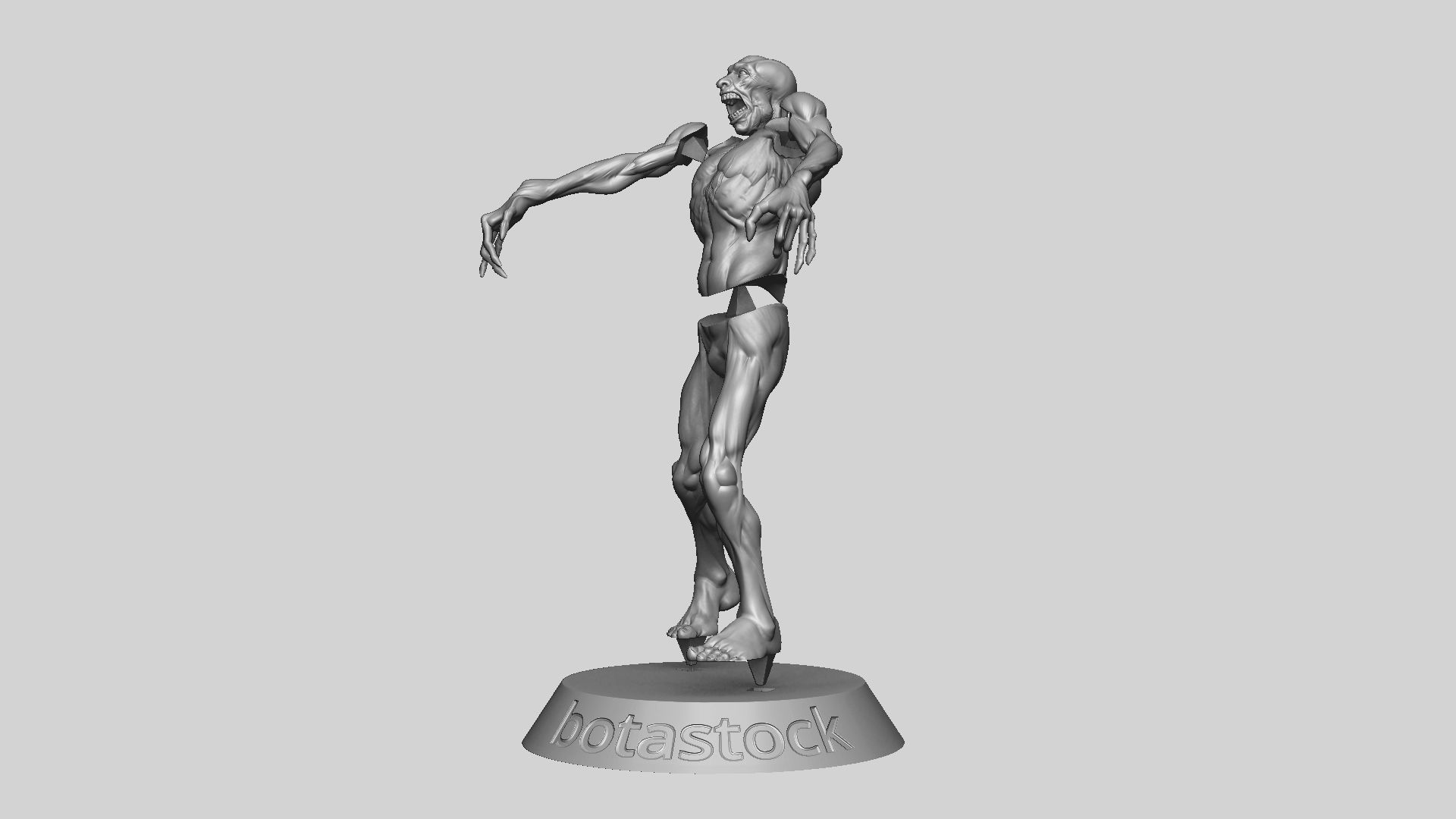Zombie Undead Pose 04 3D print model_20