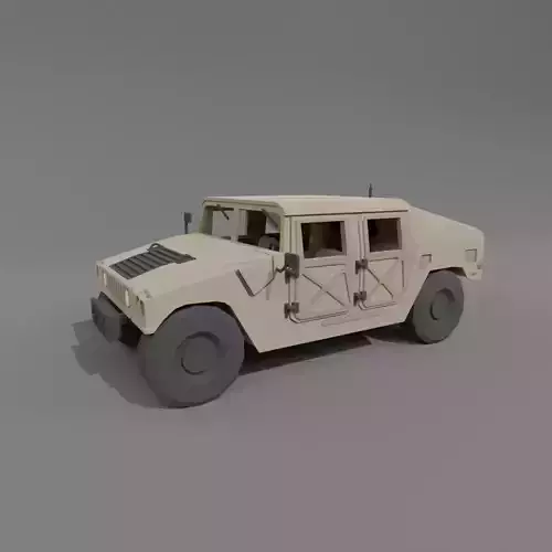 Low Poly Humvee Free Free low-poly 3D model