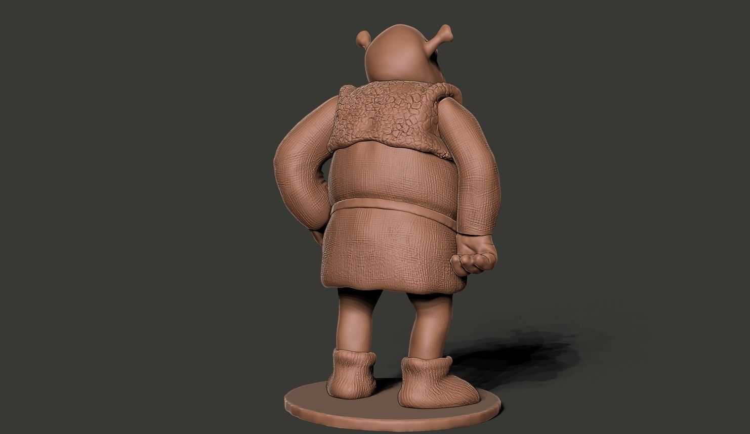 SHREK std mat 3D model 3D print model_3