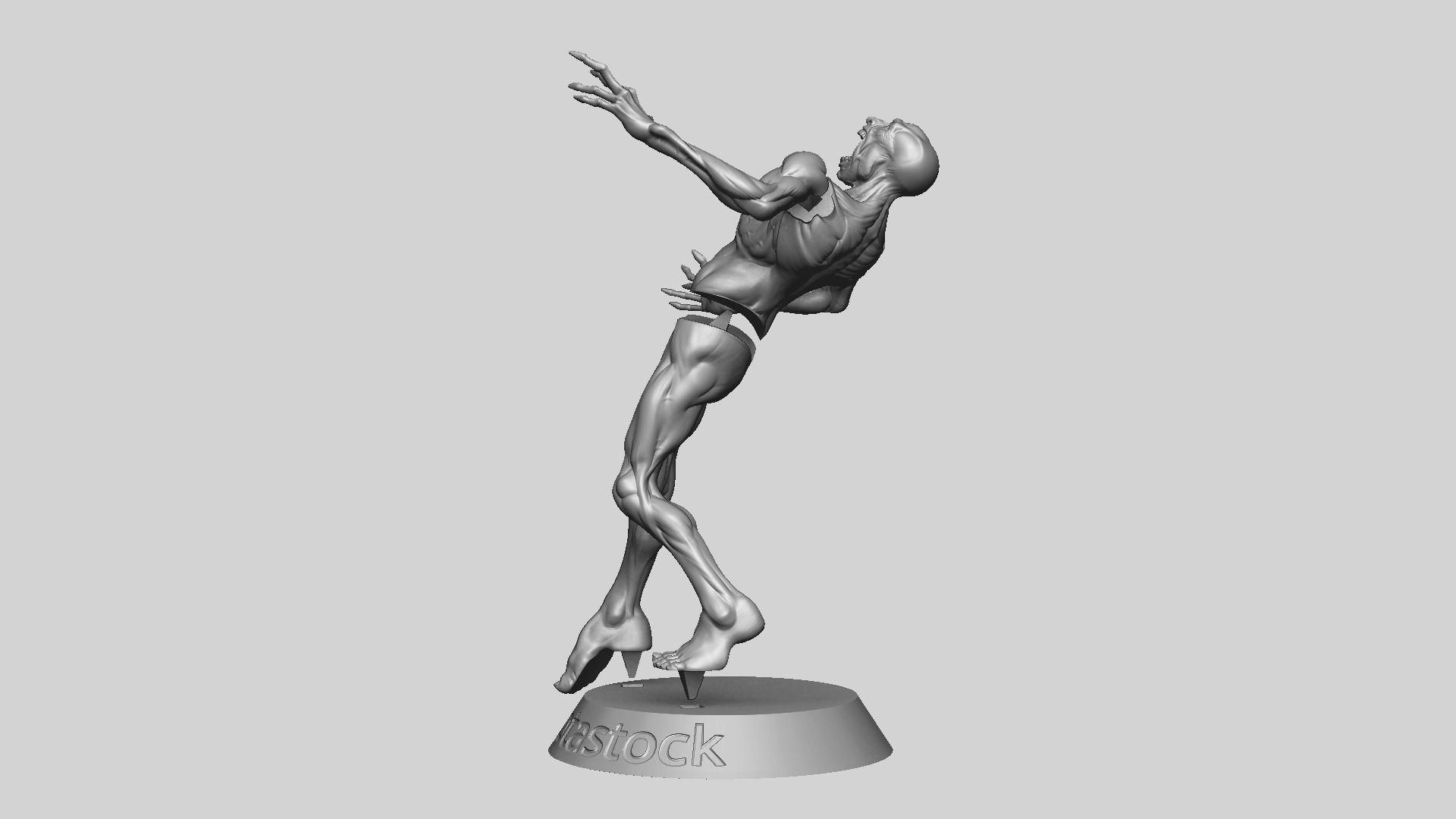Zombie Undead Pose 05 3D print model_22