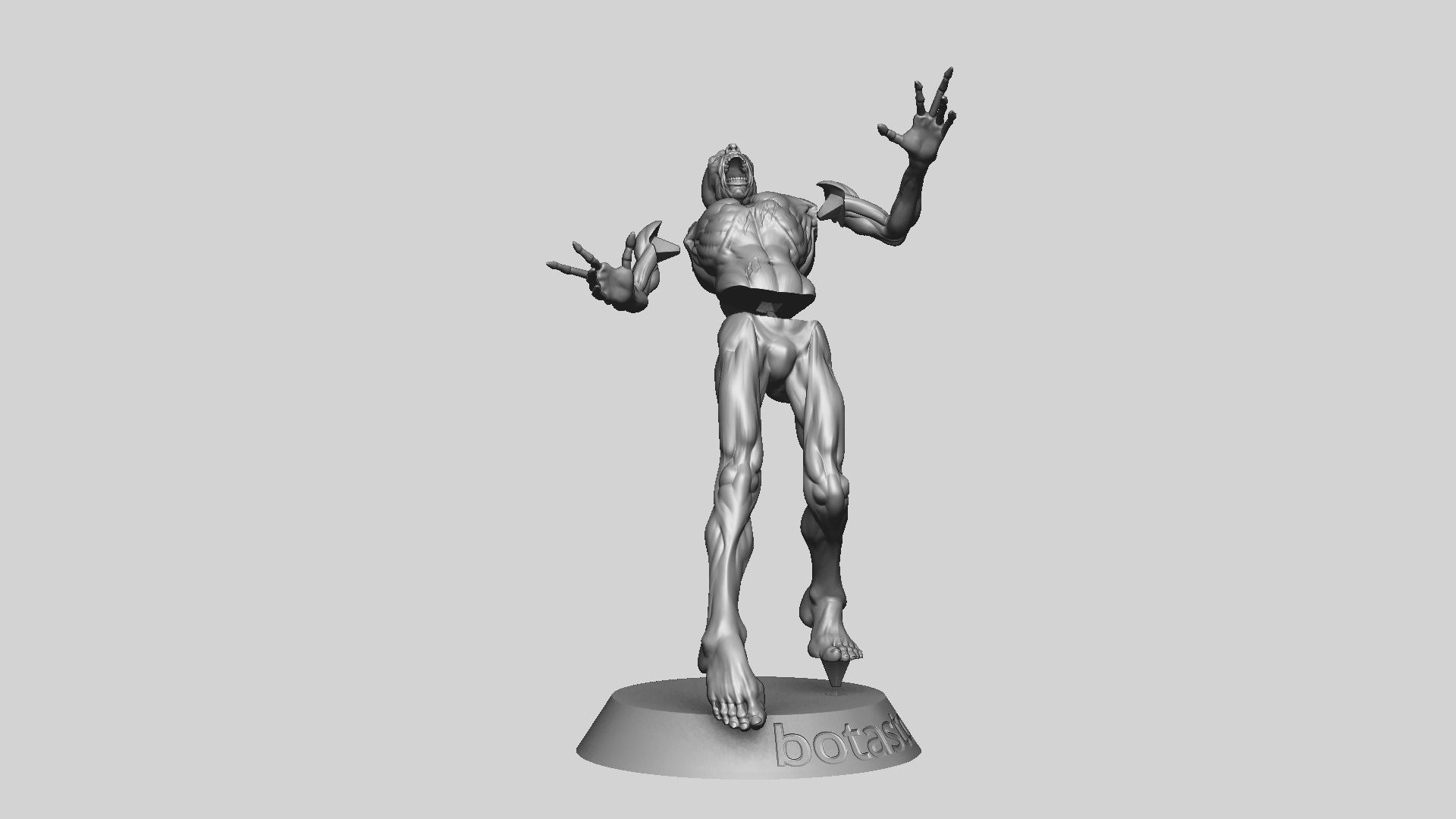 Zombie Undead Pose 05 3D print model_33