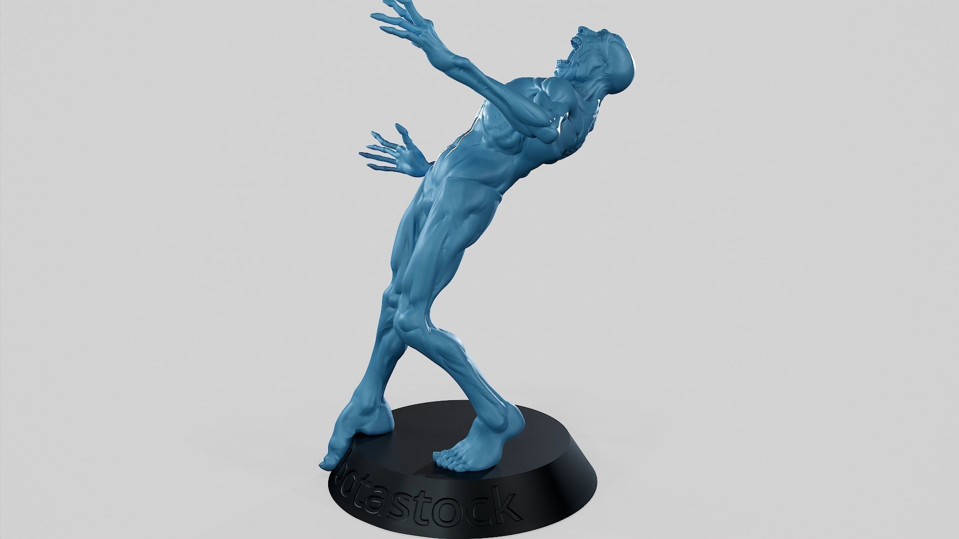 Zombie Undead Pose 05 3D print model_43