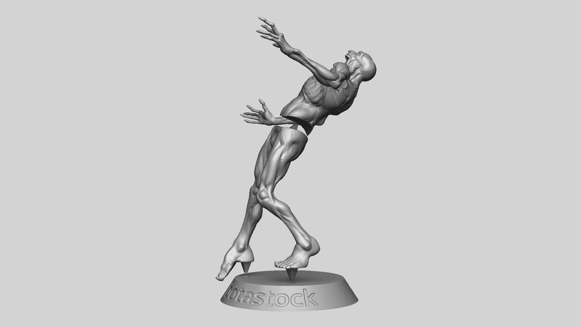 Zombie Undead Pose 05 3D print model_21