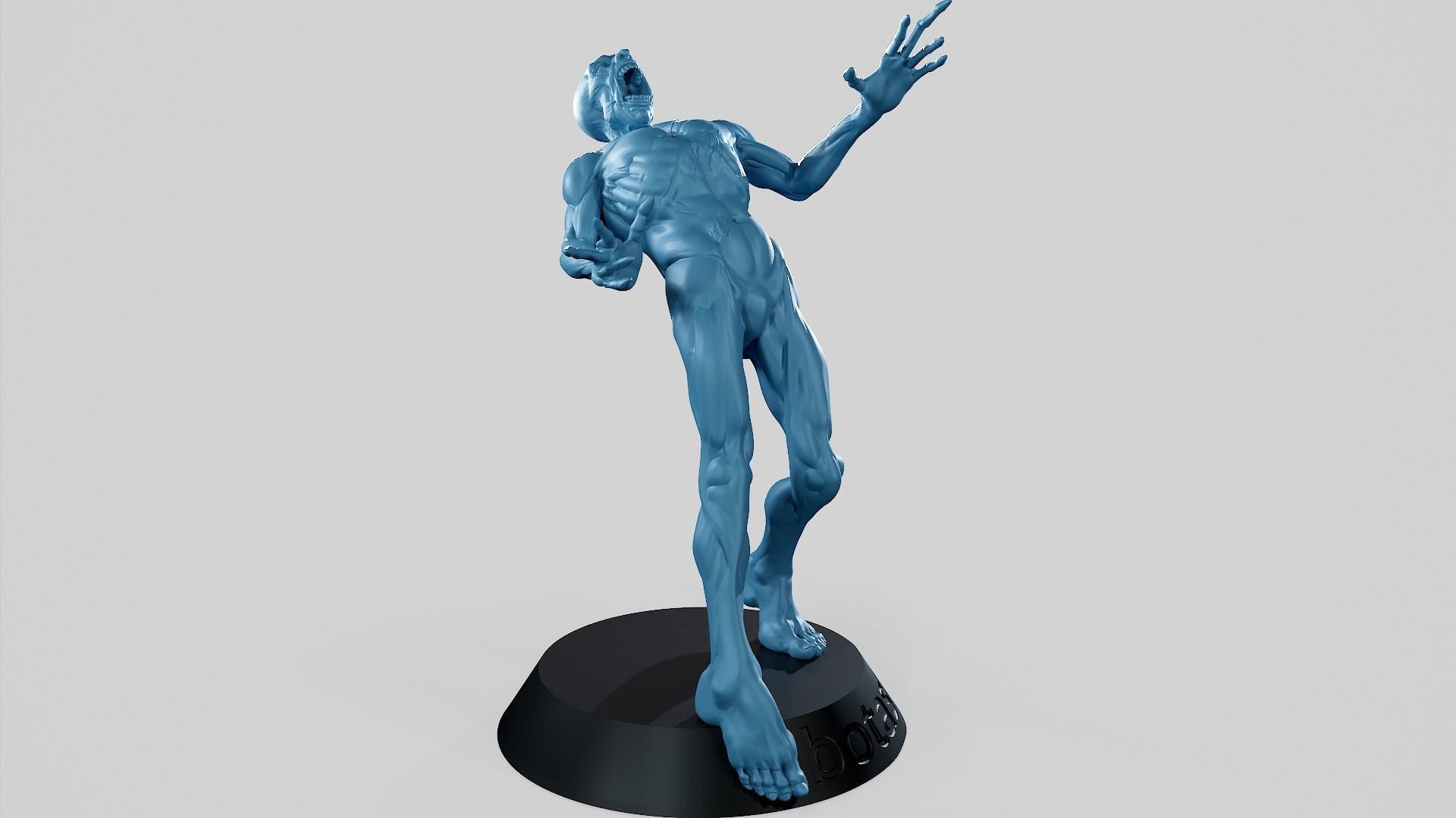 Zombie Undead Pose 05 3D print model_5