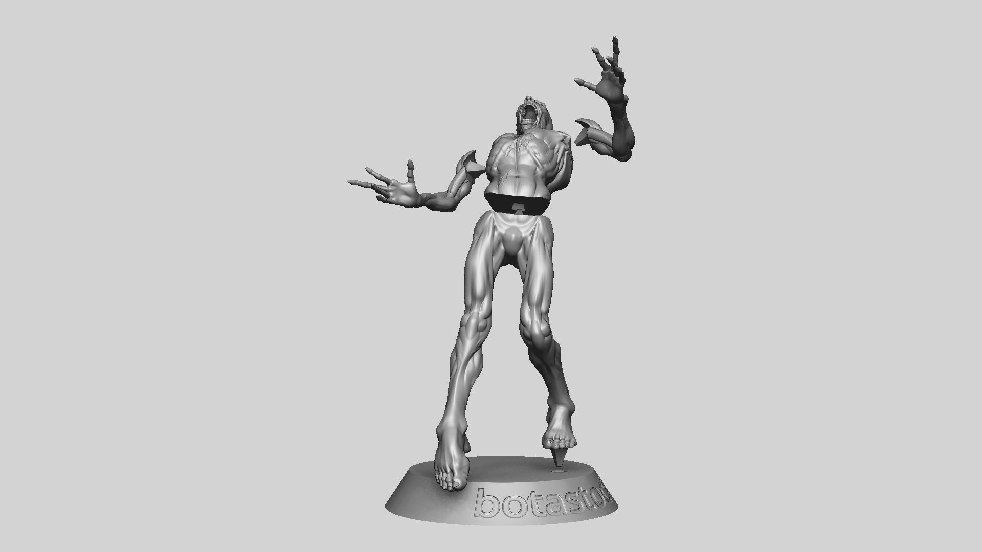 Zombie Undead Pose 05 3D print model_18