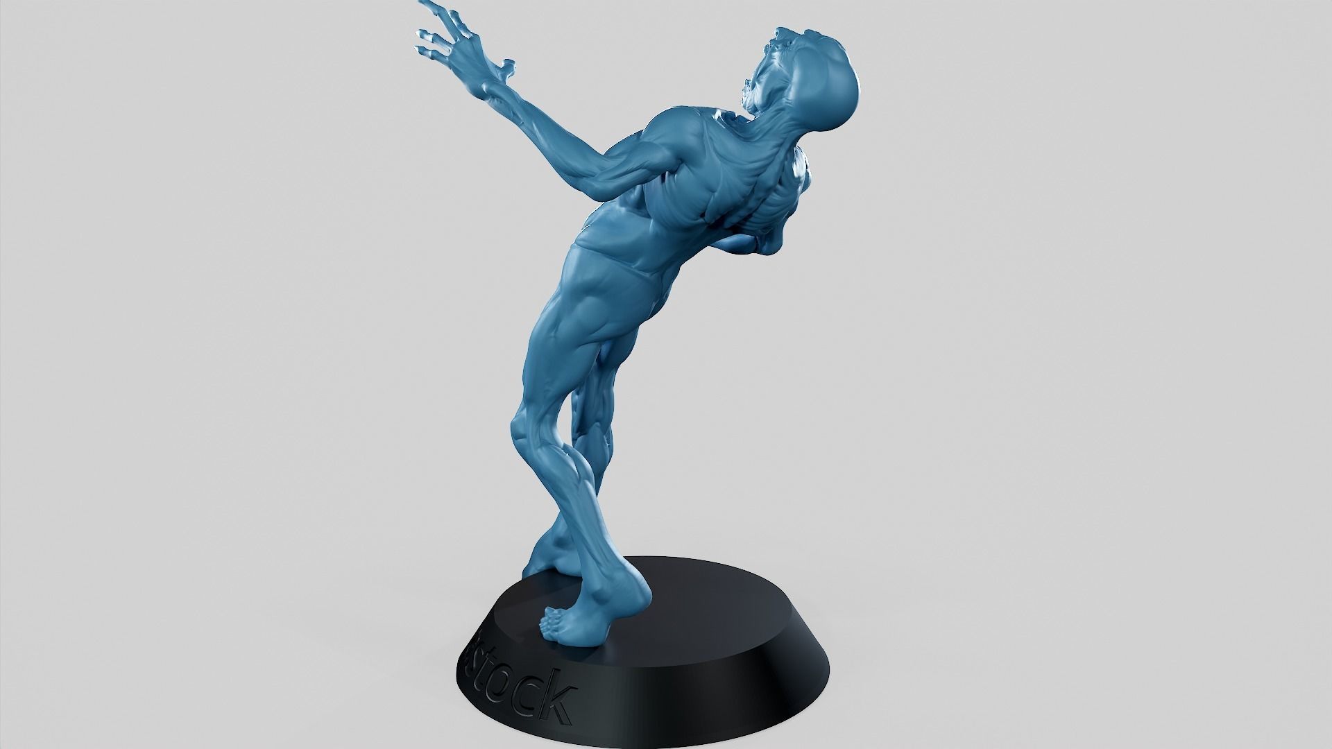 Zombie Undead Pose 05 3D print model_39