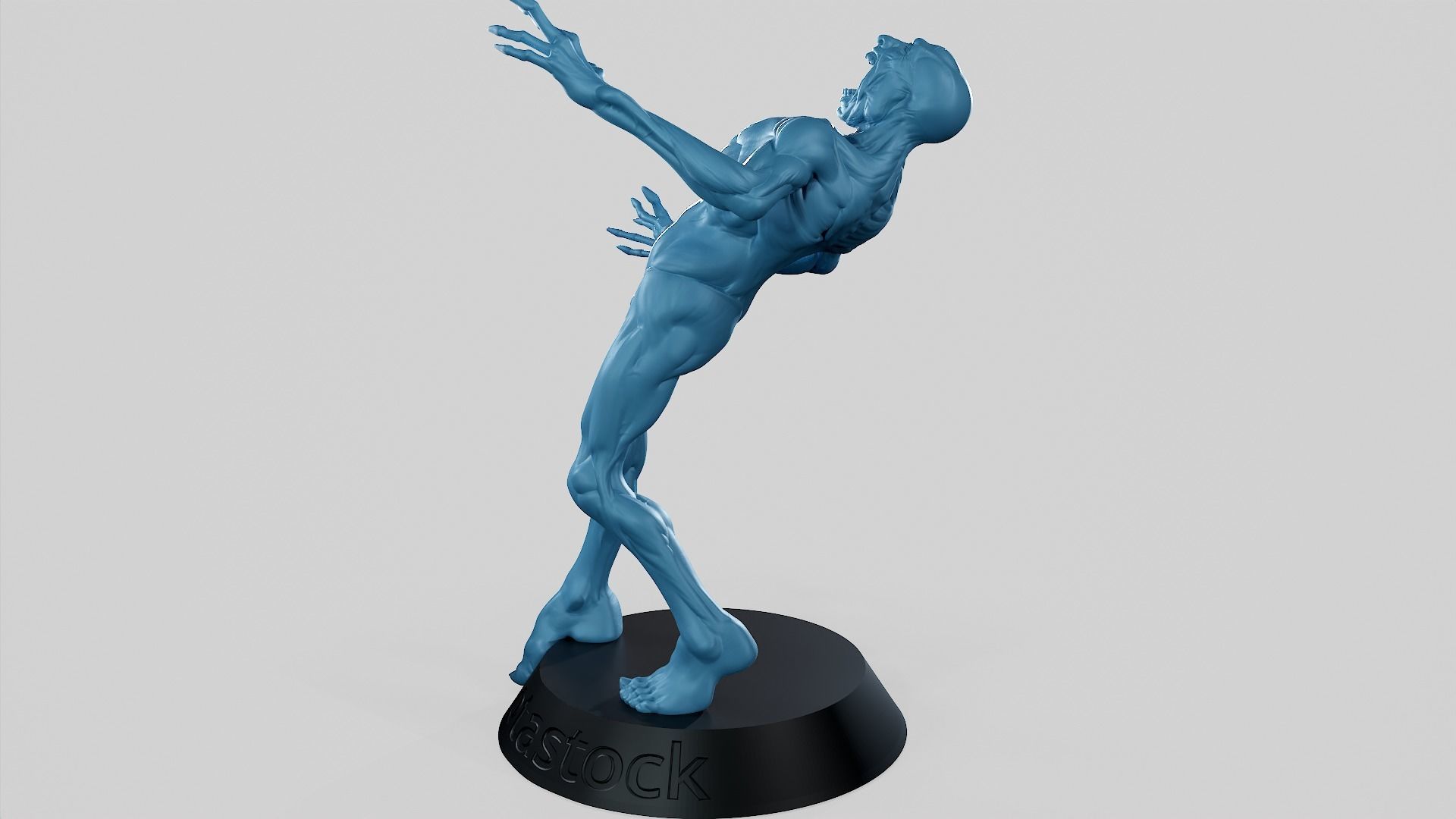 Zombie Undead Pose 05 3D print model_41