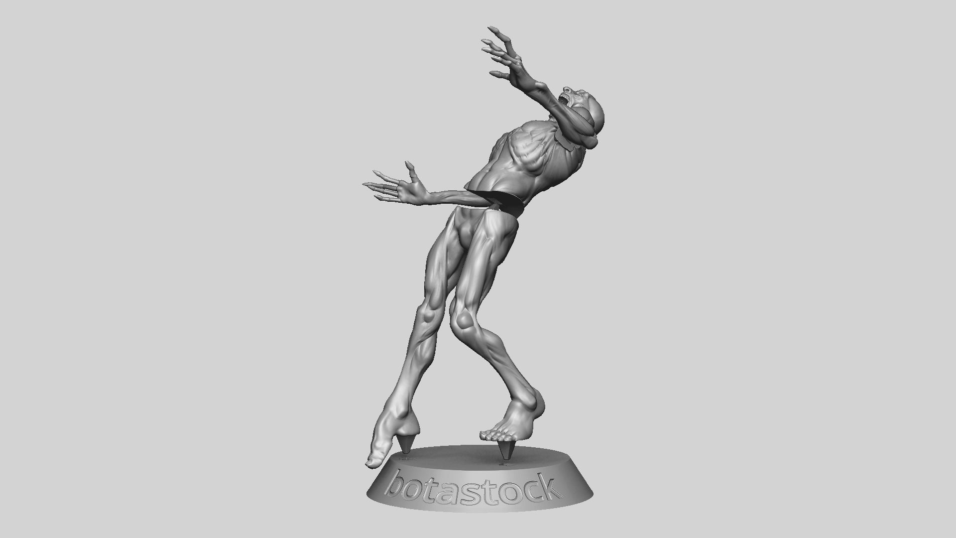 Zombie Undead Pose 05 3D print model_20