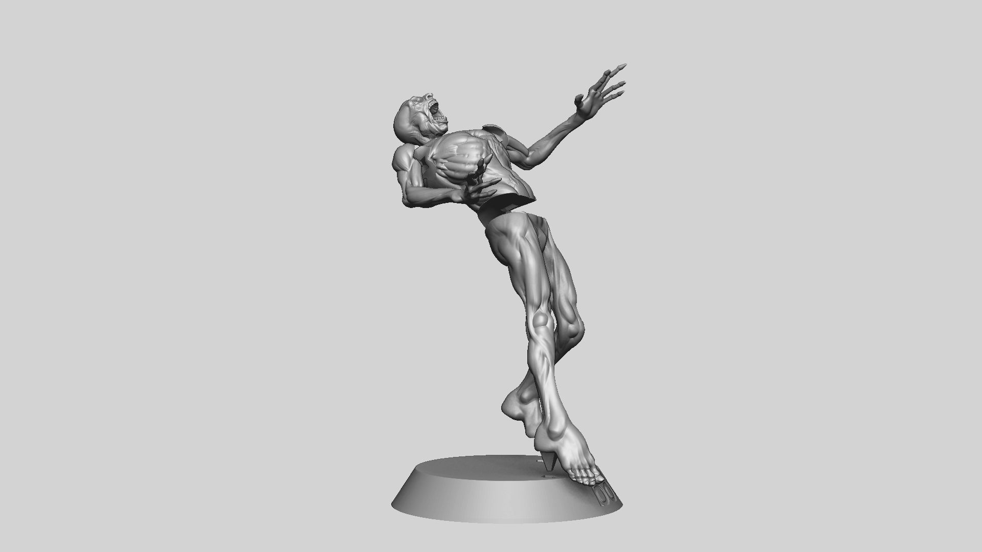 Zombie Undead Pose 05 3D print model_31