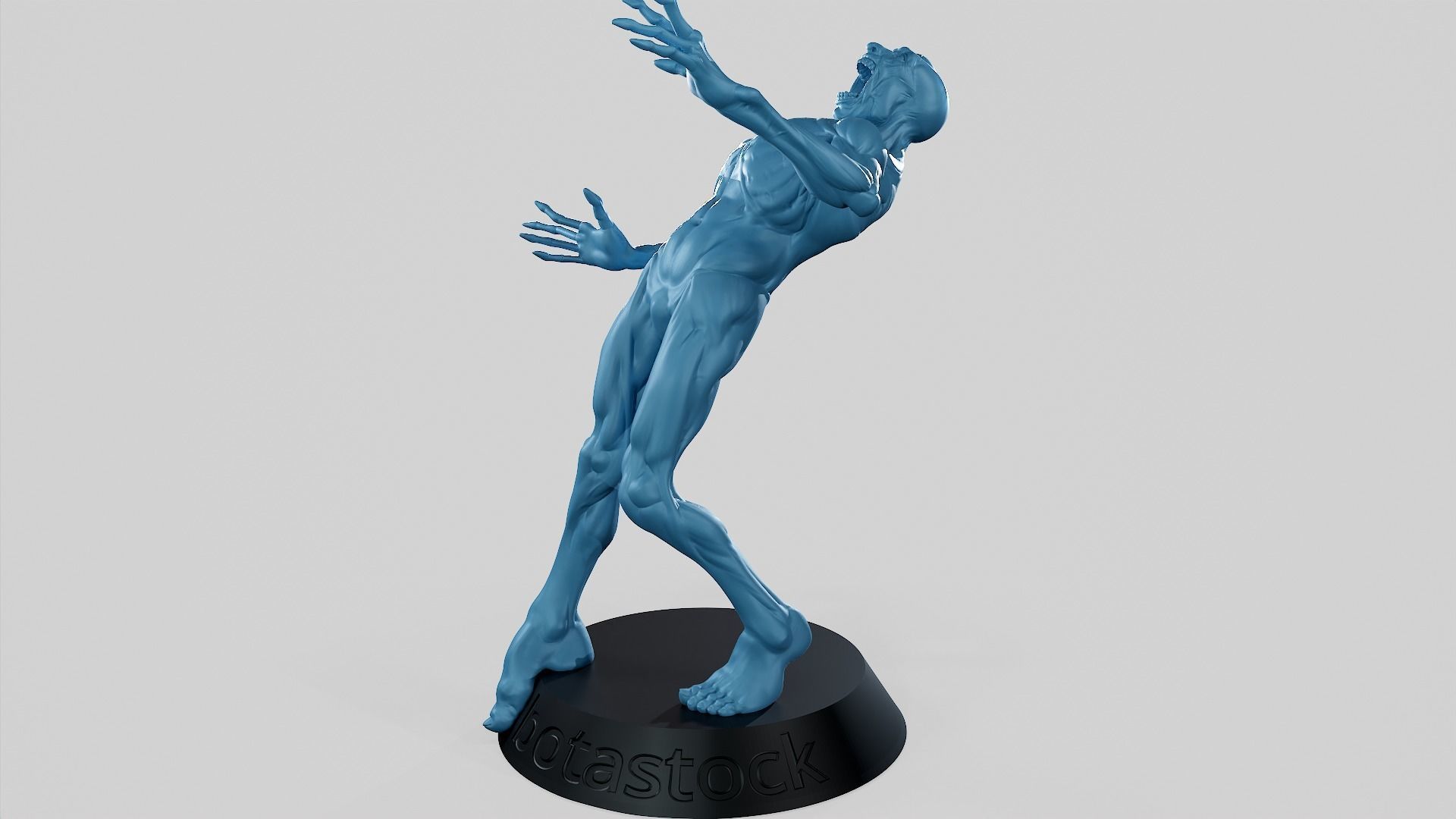 Zombie Undead Pose 05 3D print model_44