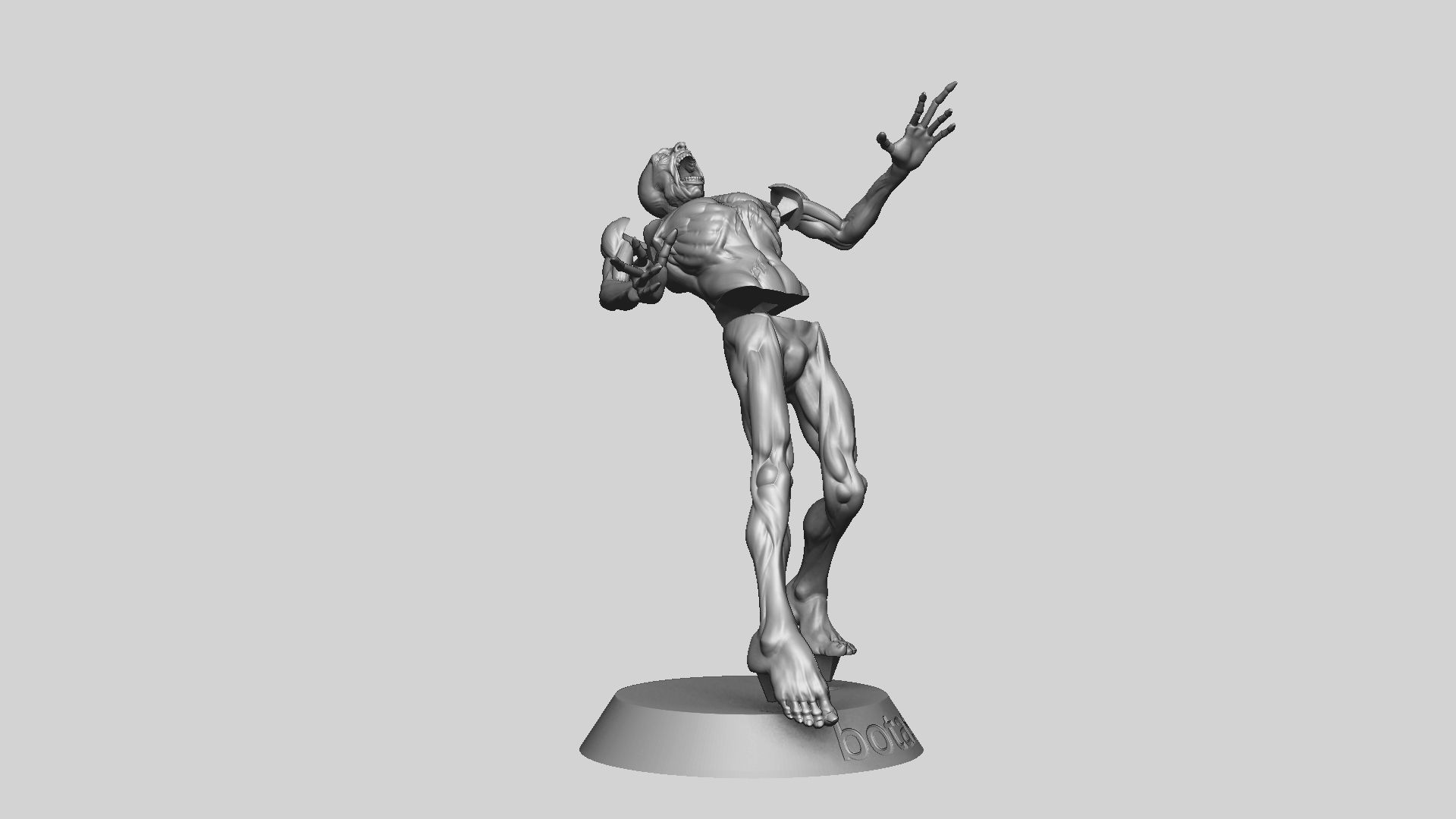 Zombie Undead Pose 05 3D print model_32