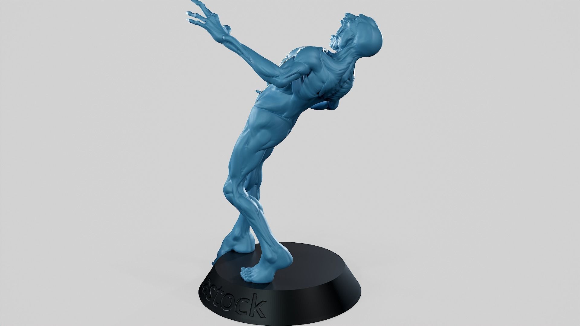 Zombie Undead Pose 05 3D print model_40