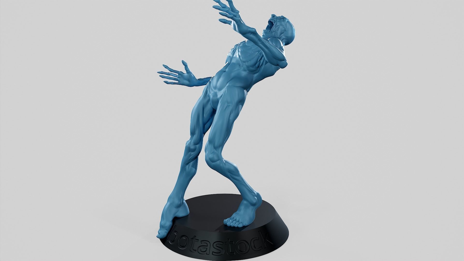 Zombie Undead Pose 05 3D print model_45