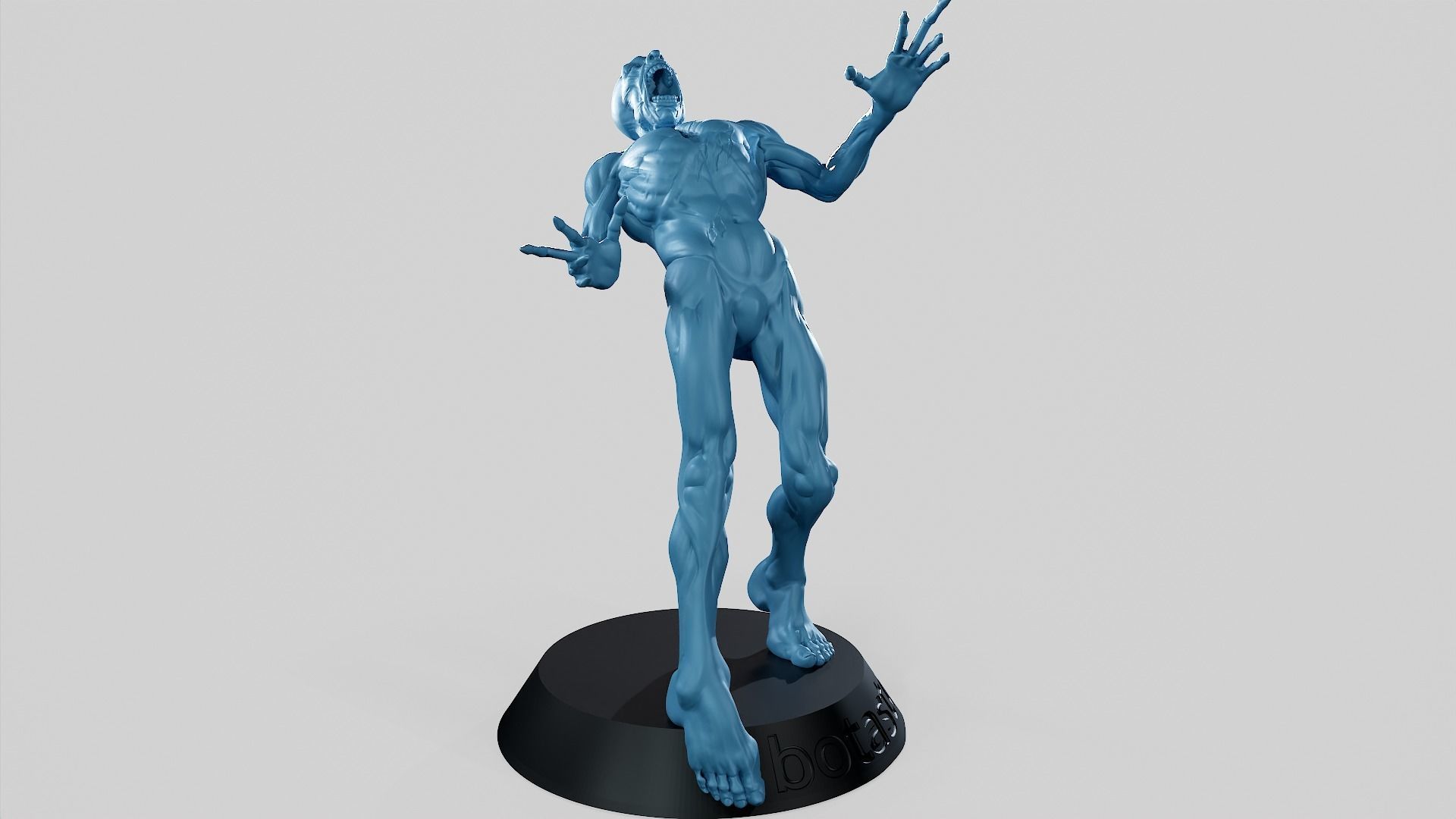 Zombie Undead Pose 05 3D print model_4