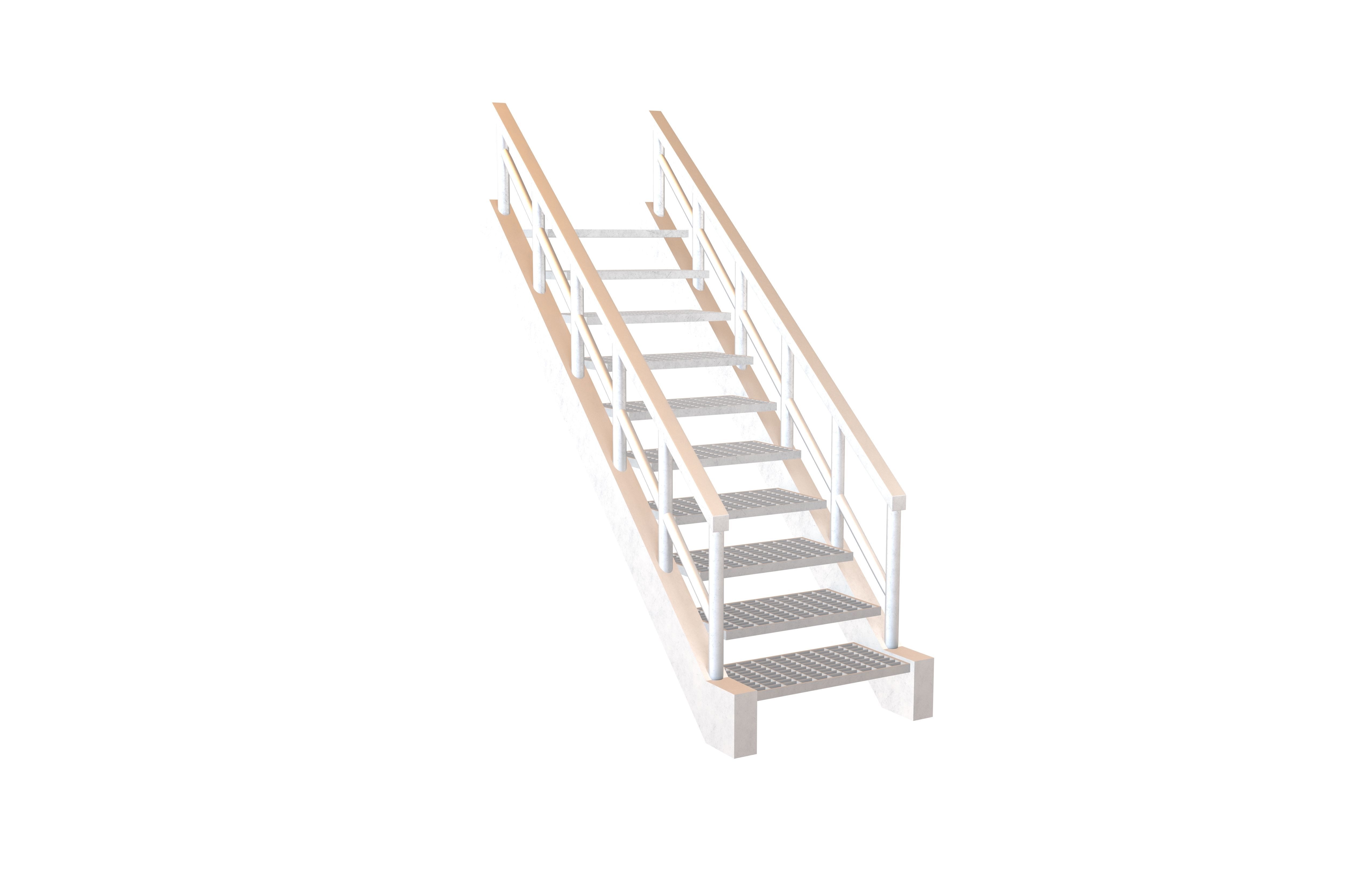 3D model Grate Stairs v1 001 VR / AR / lowpoly CGTrader