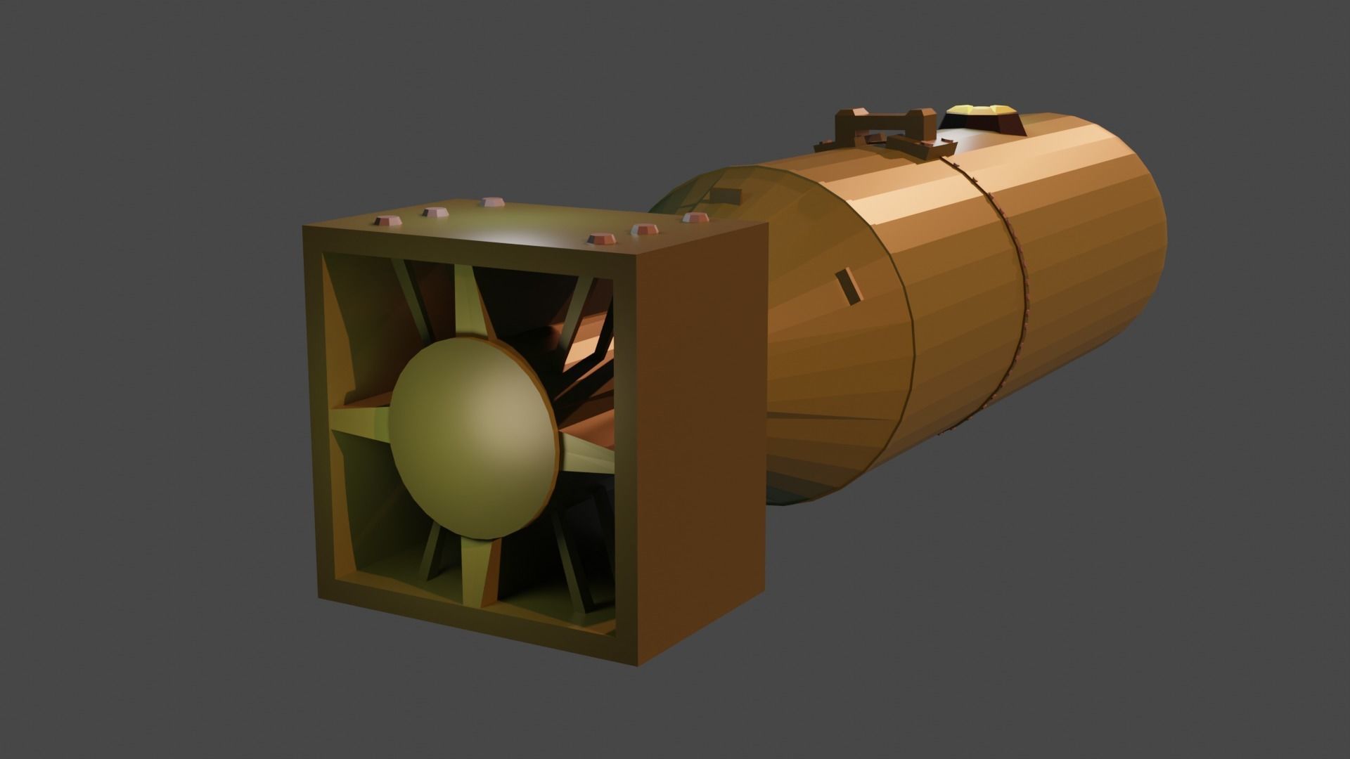 Nuclear bomb Low-poly 3D model_19