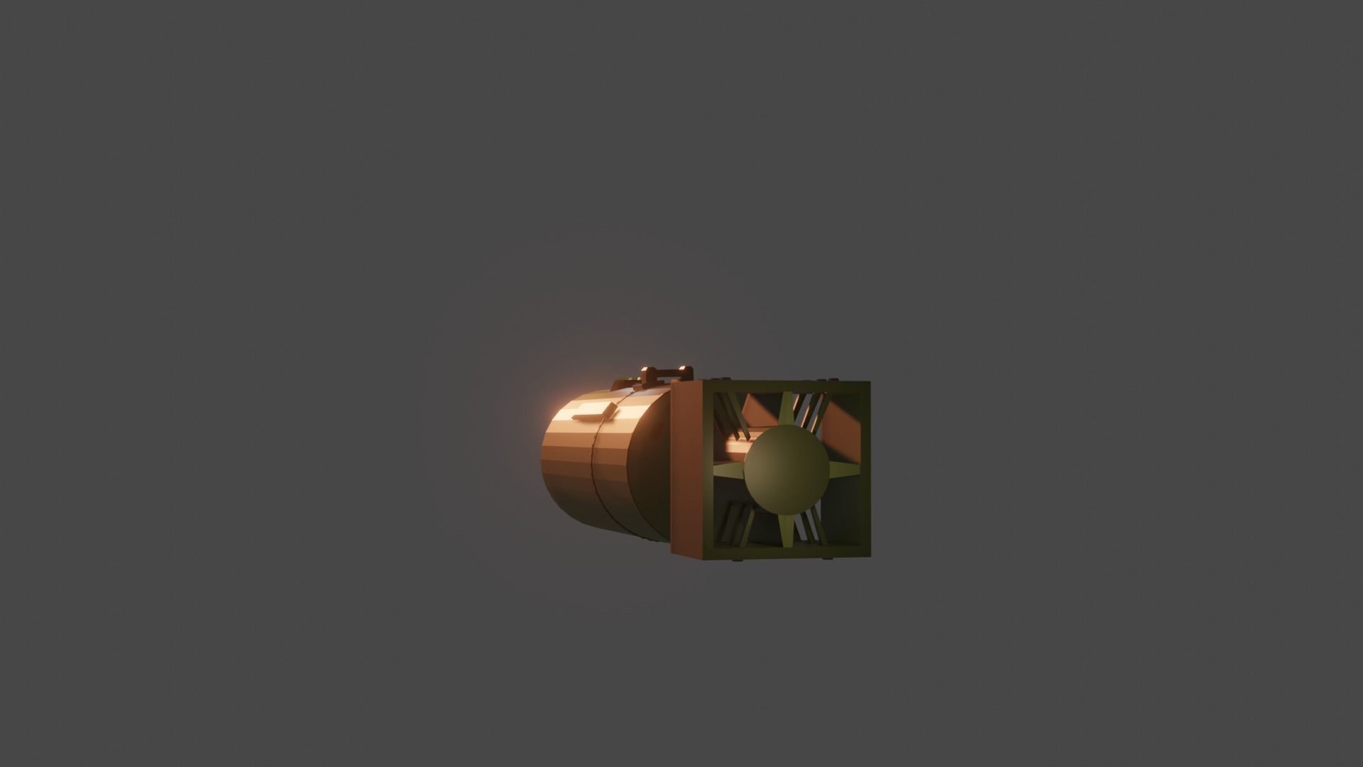 Nuclear bomb Low-poly 3D model_10