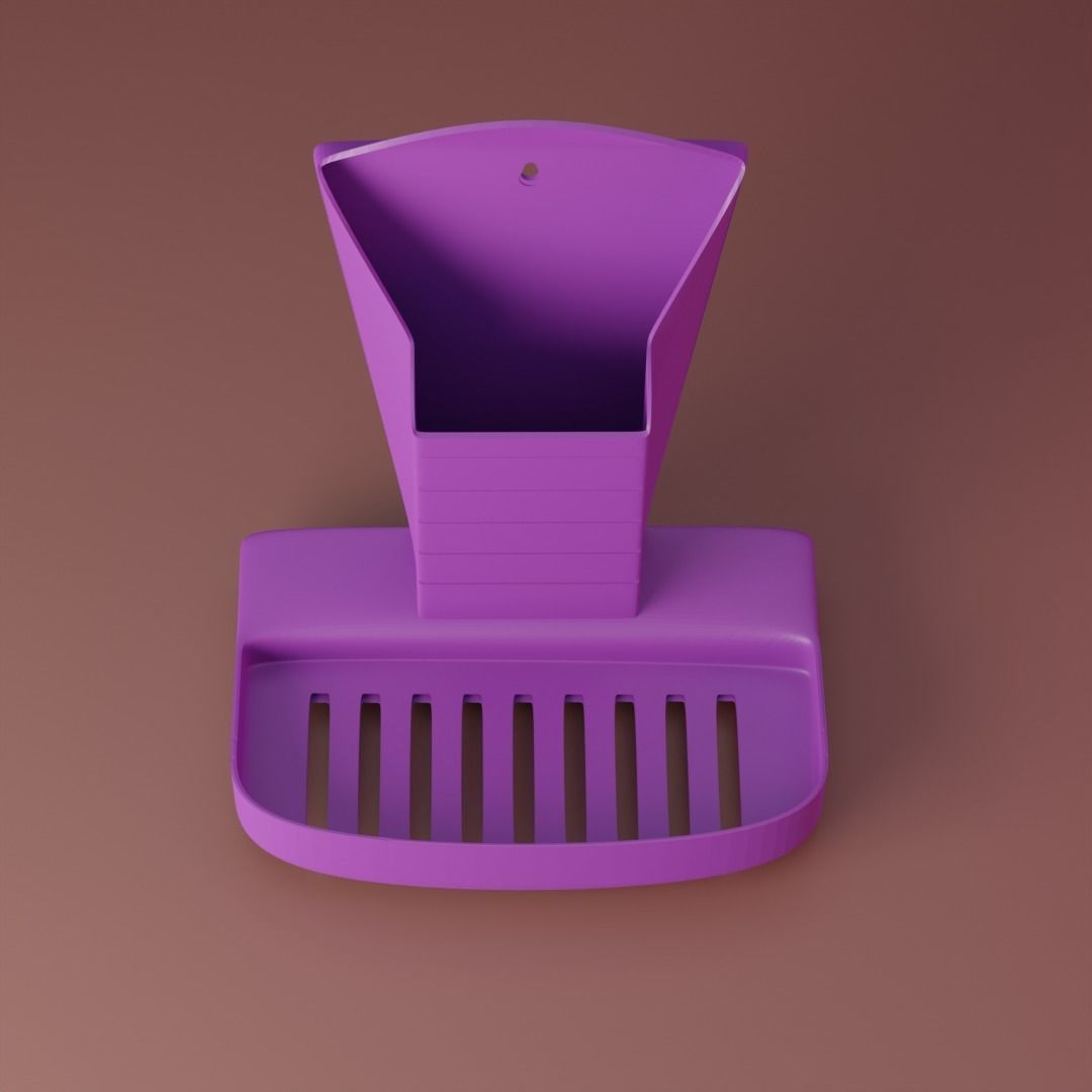3D Printable Brush holder and Soap holder 3D print model_1