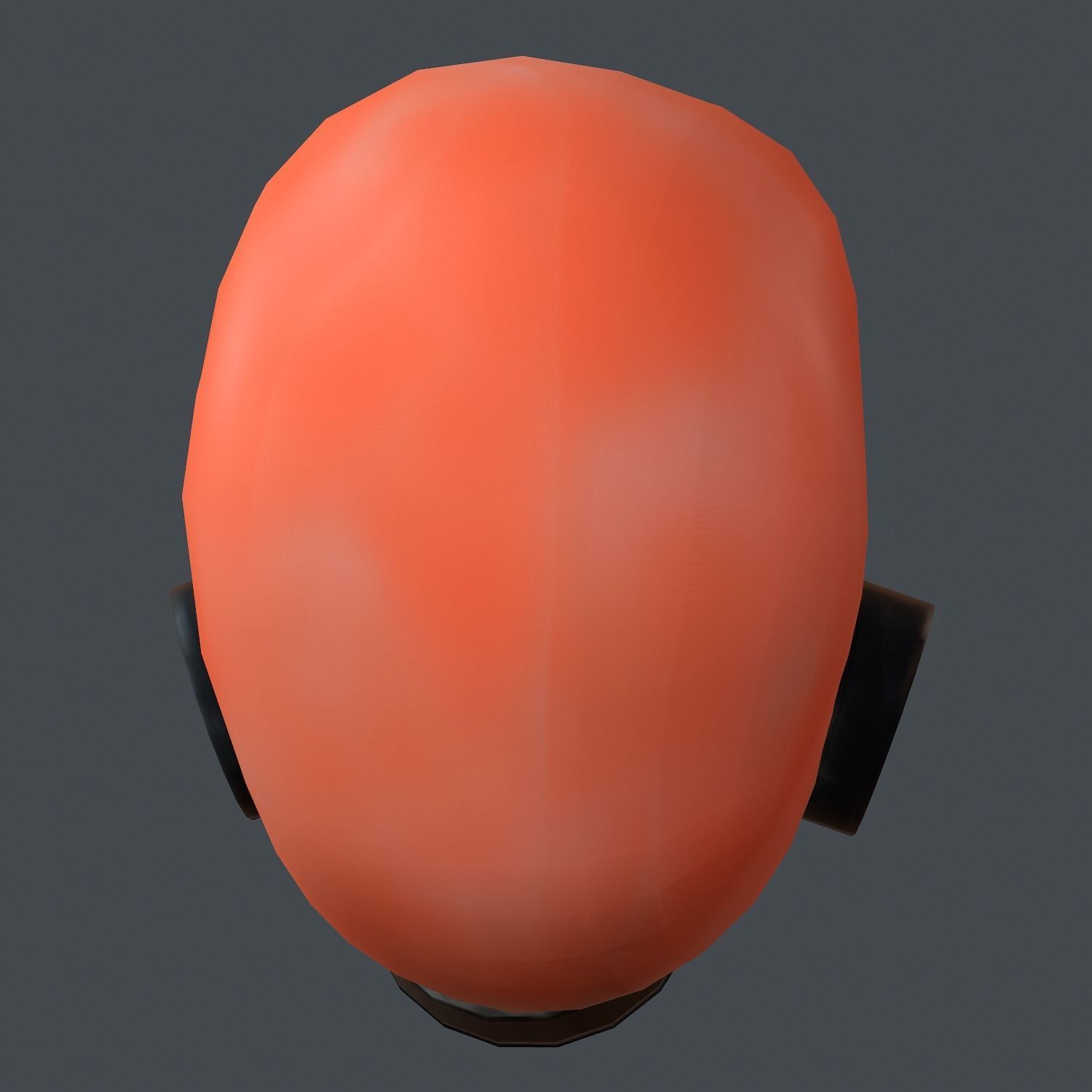 Gas mask helmet scifi Low-poly character art game space Low-poly 3D model_7