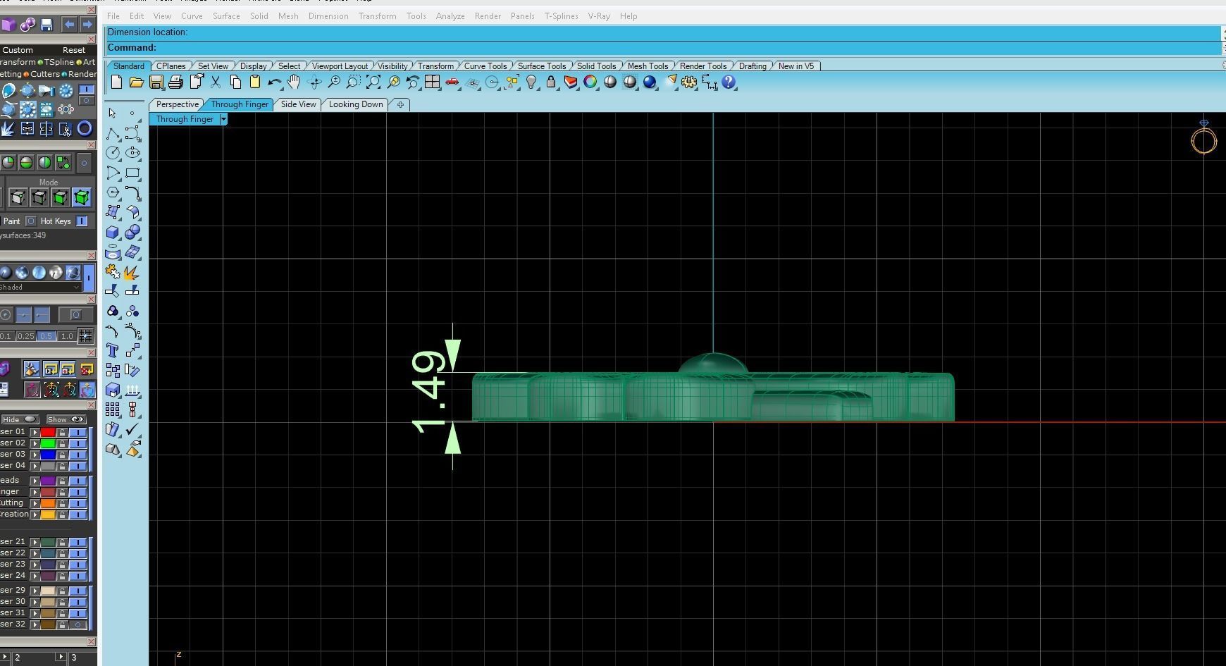 Pendant Clover 3D print model_3