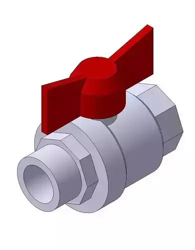 Ball Valve Bugatti 307 half inch 3D model