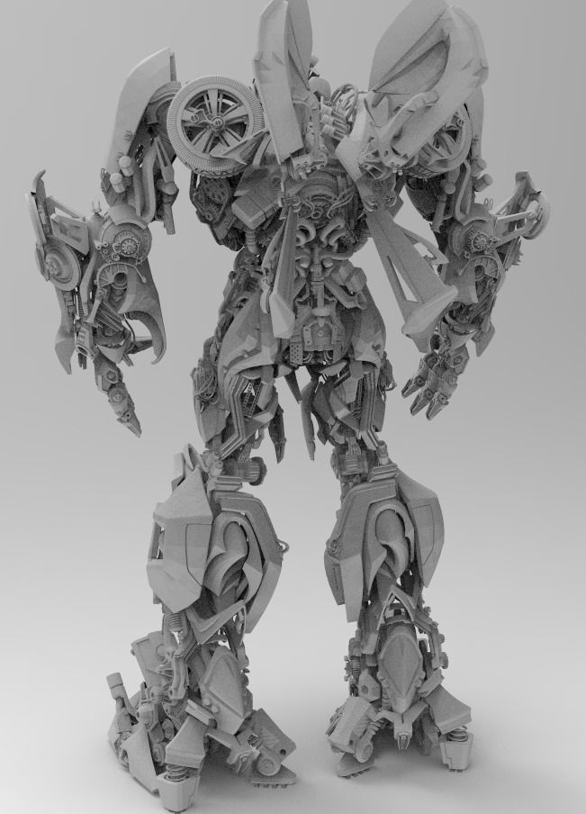 Bumblebee Transformers EXTREME quality STL OBJ MTL FBX PLY 3D print model_4