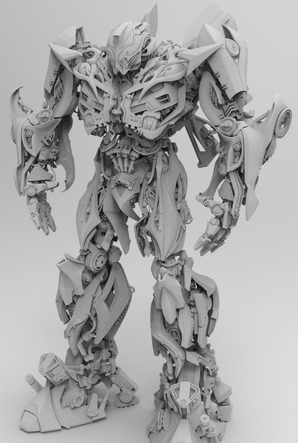 Bumblebee Transformers EXTREME quality STL OBJ MTL FBX PLY 3D print model_3