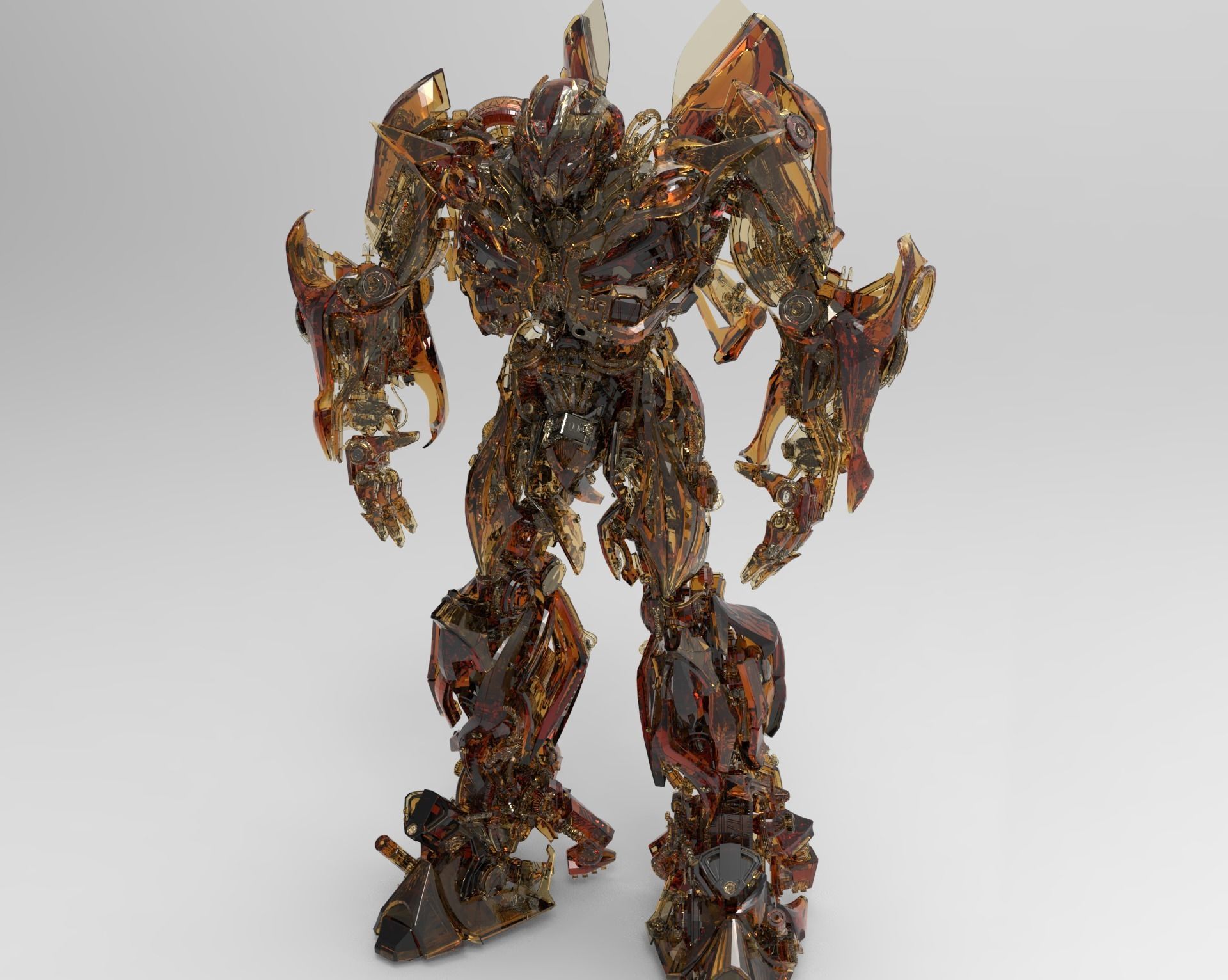 Bumblebee Transformers EXTREME quality STL OBJ MTL FBX PLY 3D print model_5