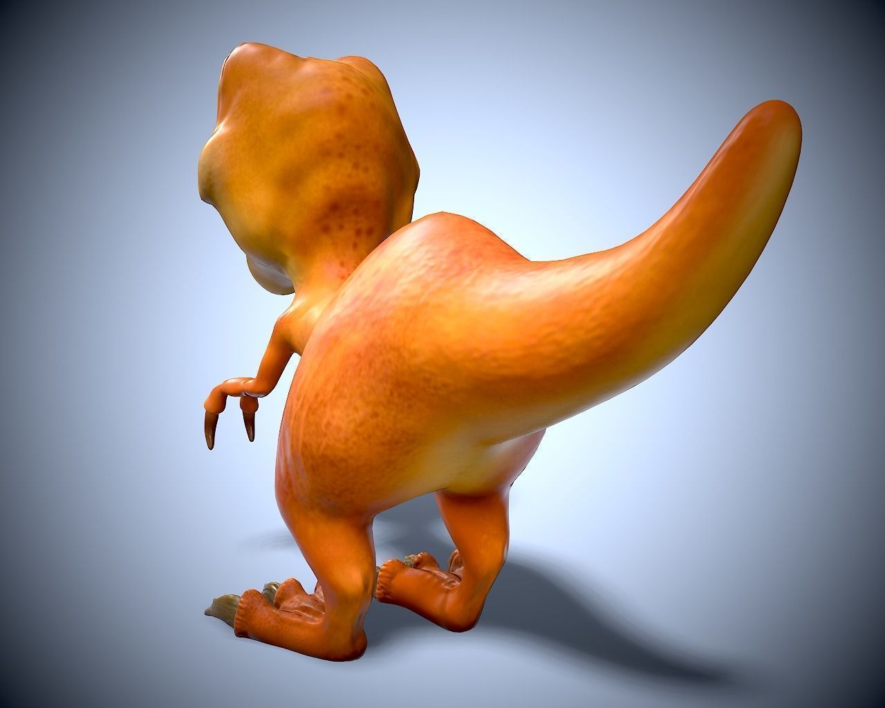 Dino family Low-poly 3D model_21