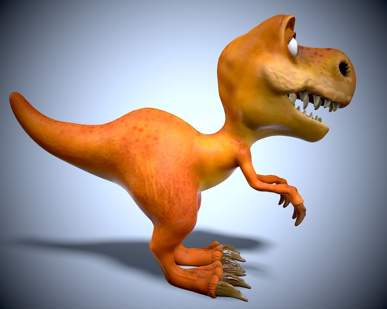 Dino family Low-poly 3D model_22