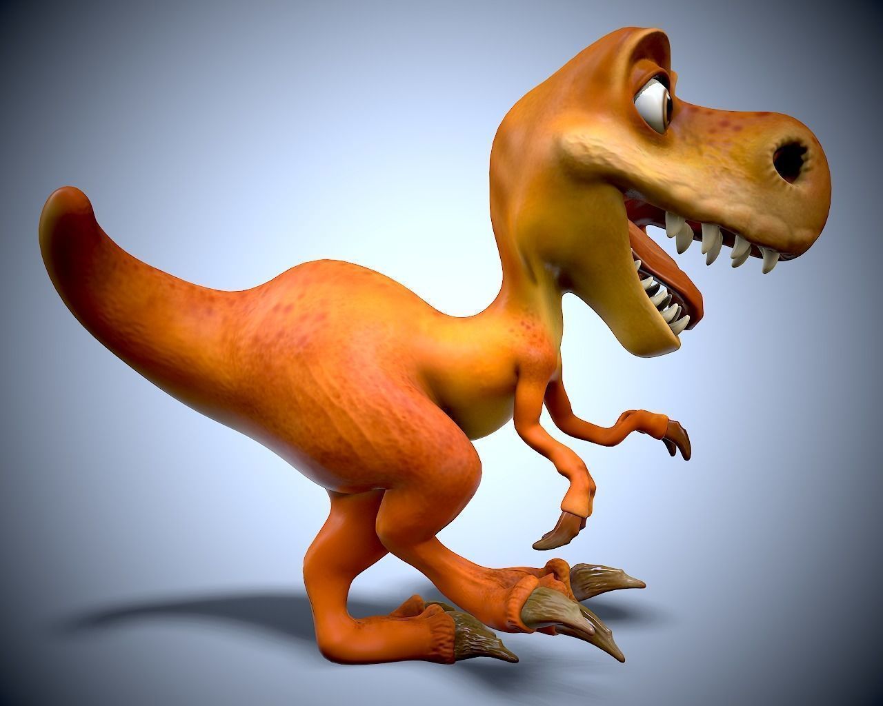 Dino family Low-poly 3D model_23