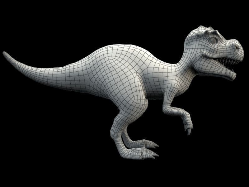 Dino family Low-poly 3D model_17