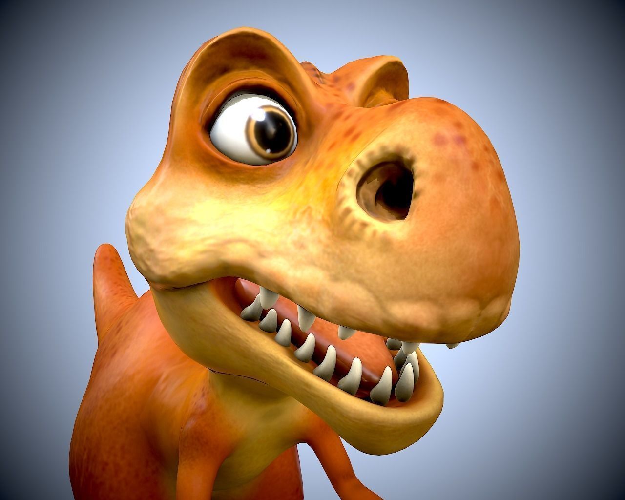 Dino family Low-poly 3D model_25