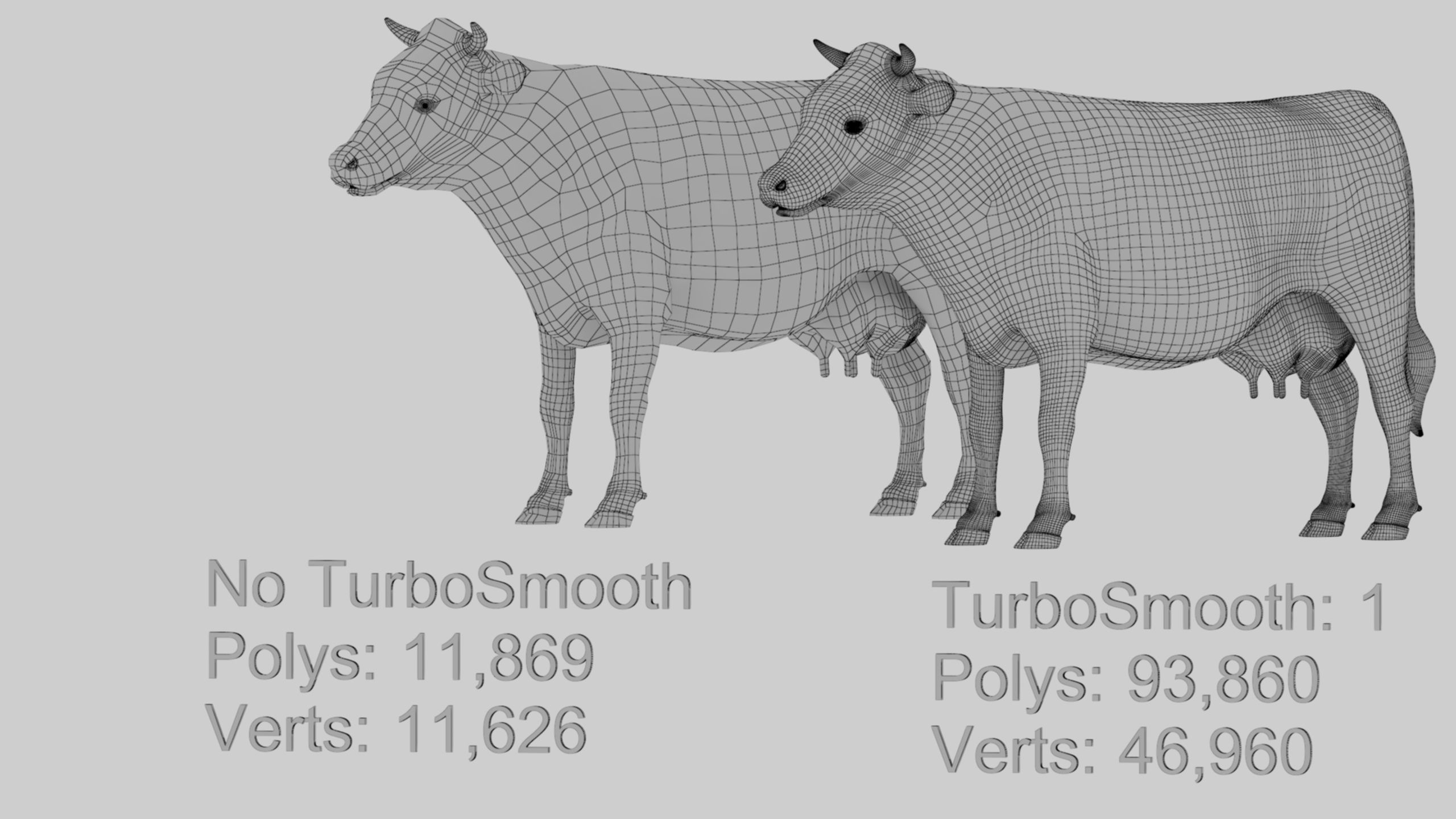 3D model Low Poly Holstein Cow Unwapped 4K Low-poly 3D model_10