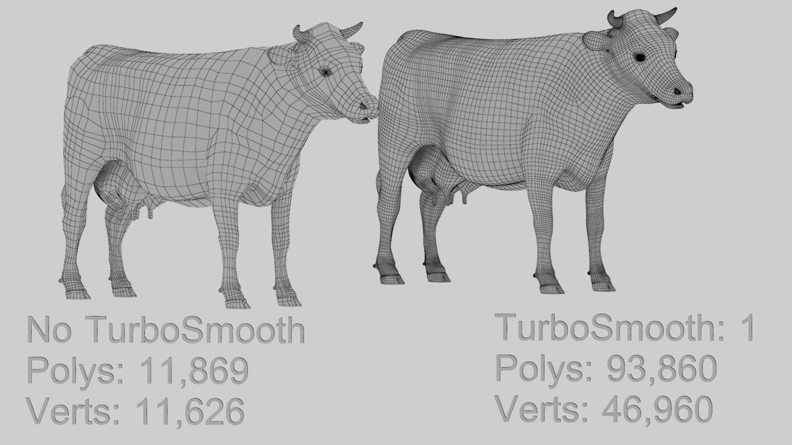 3D model Low Poly Holstein Cow Unwapped 4K Low-poly 3D model_8