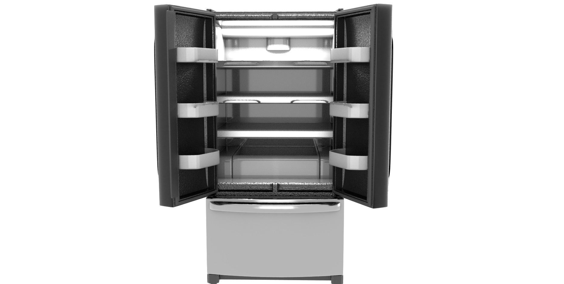 Refrigerator 3D model_4