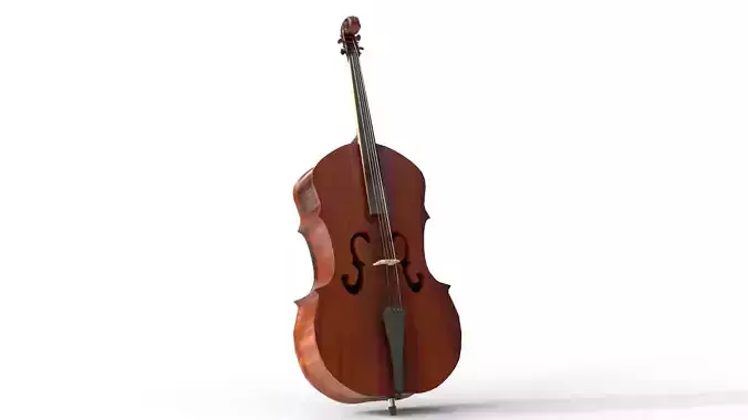 Cello Low-poly 3D model