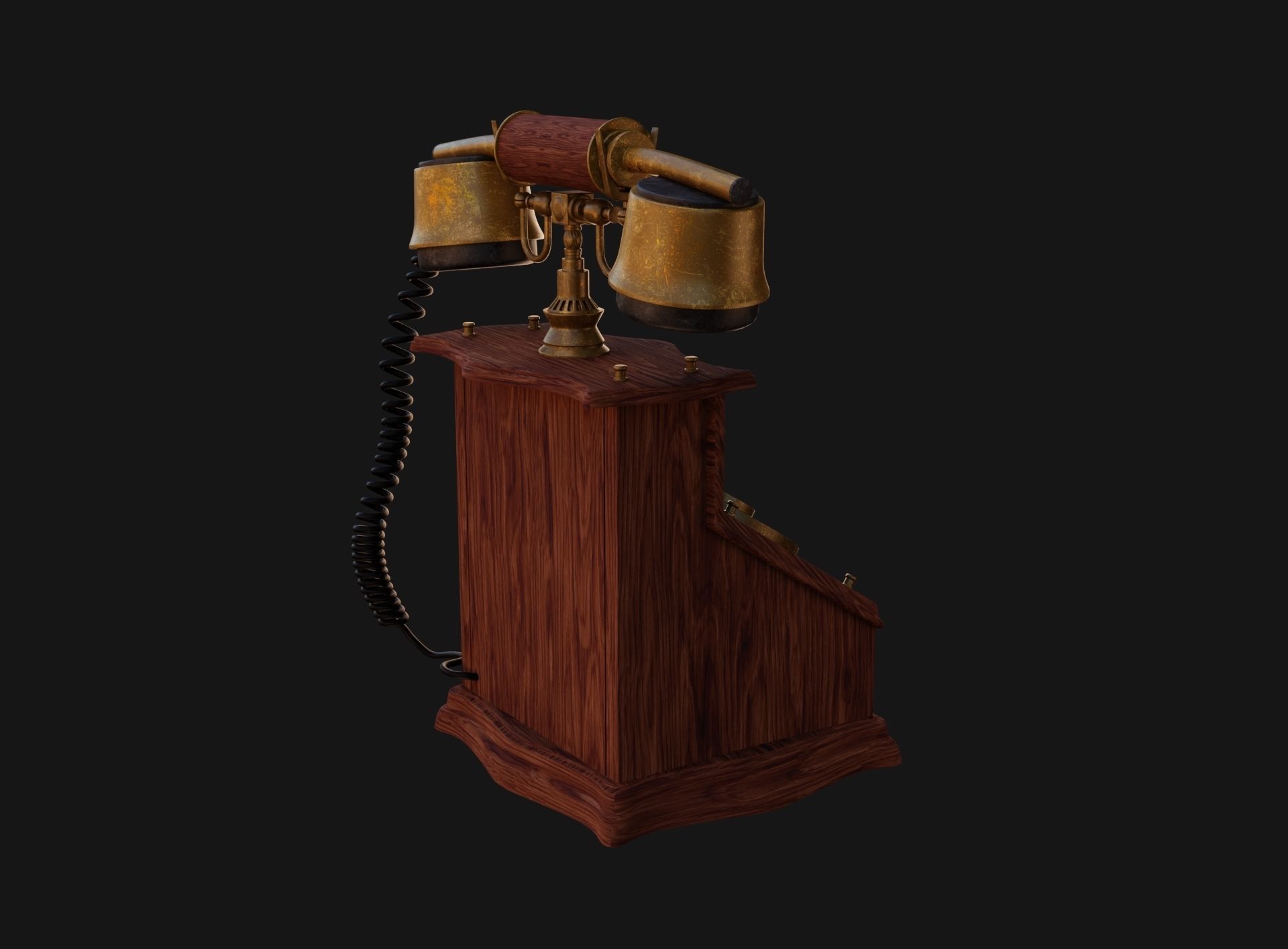 Old phone 3D model 3D model_3