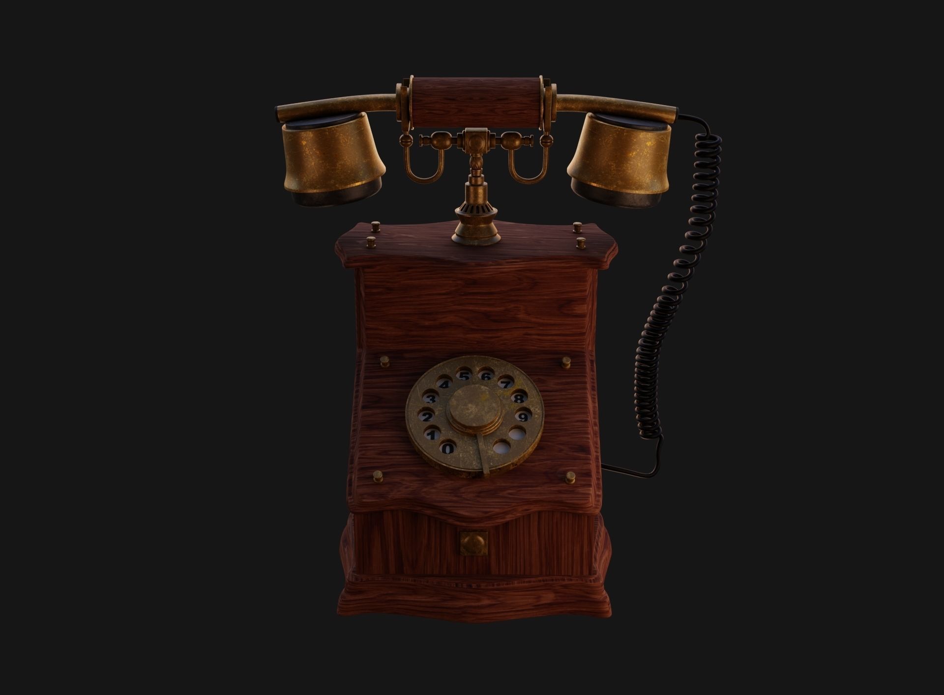 Old phone 3D model 3D model_4