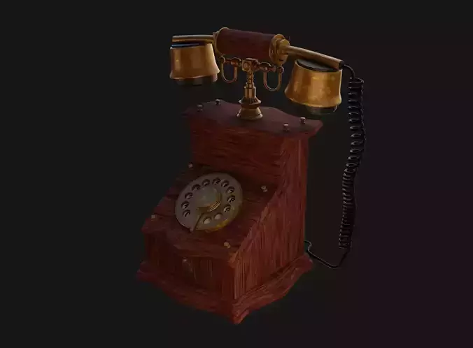 Old phone 3D model 3D model