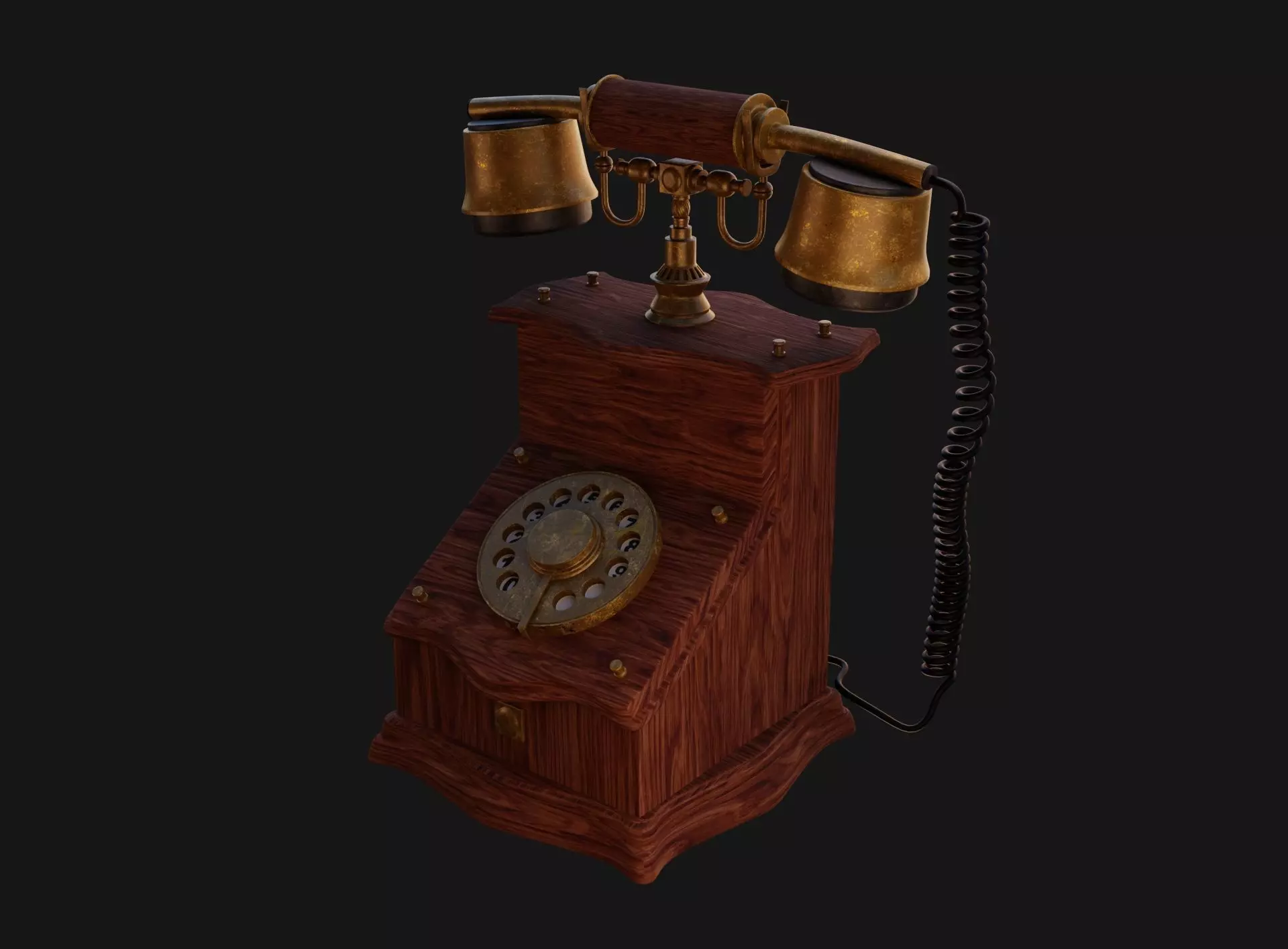 Old phone 3D model 3D model_0
