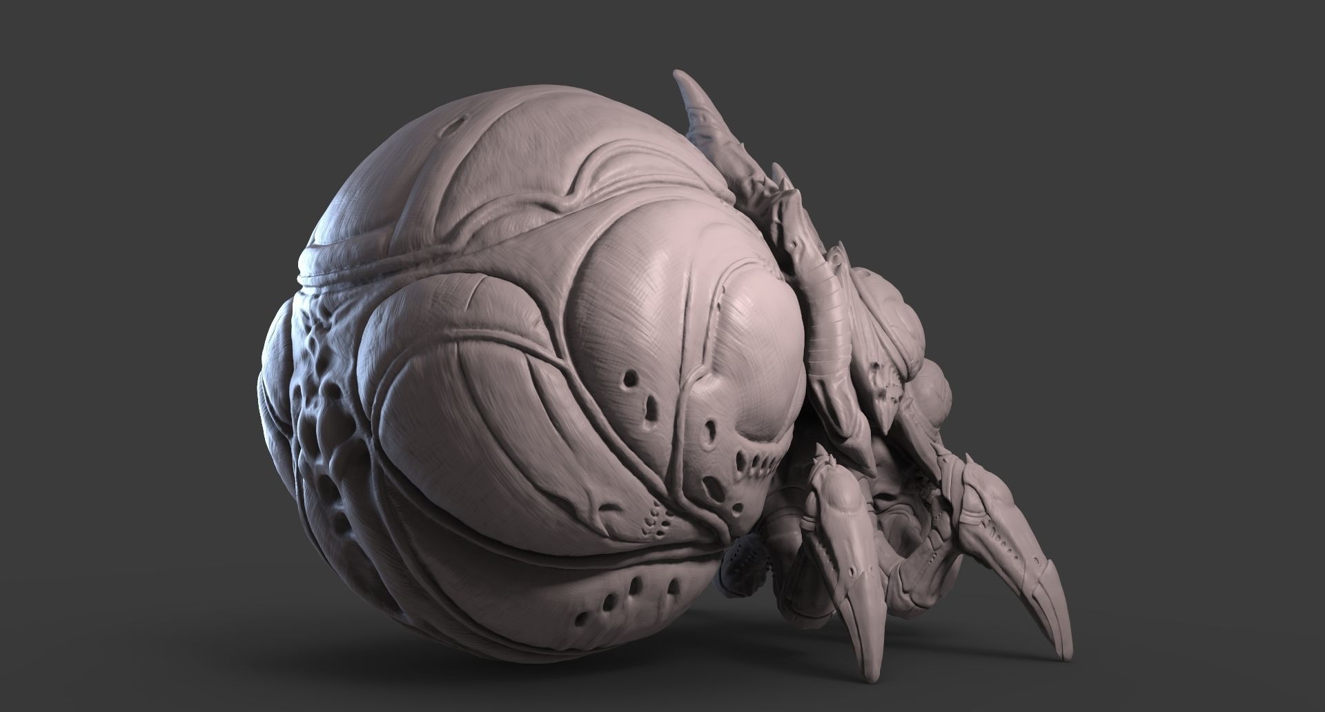 StarCraft2 Baneling 3D print model_4