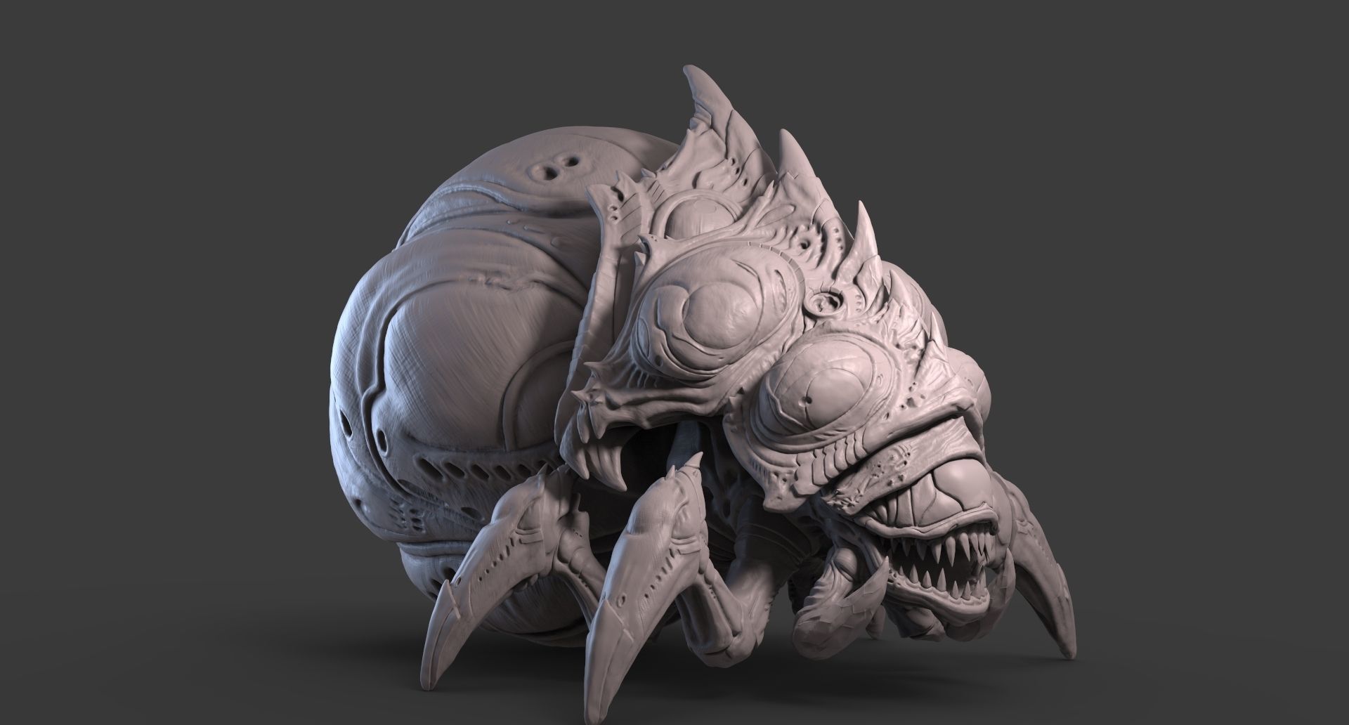 StarCraft2 Baneling 3D print model_5