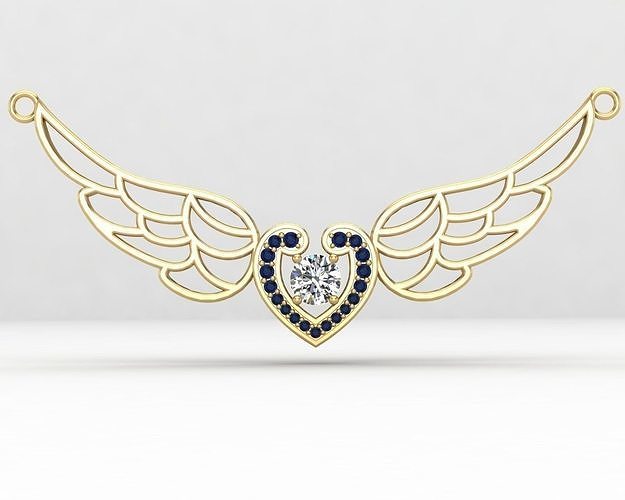Wings necklace 27-MP 3D print model