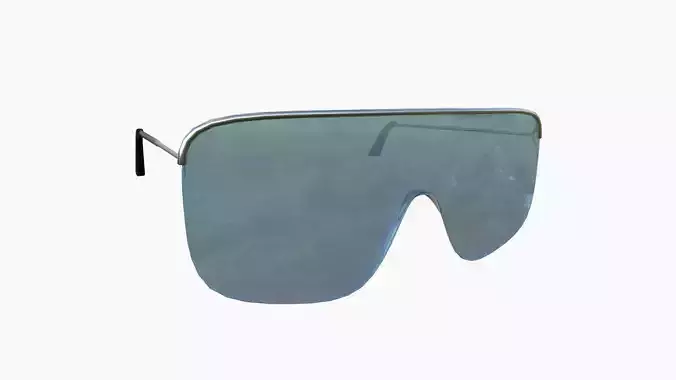 Sunglass I06 Blue Silver - Character Design Fashion Low-poly 3D model